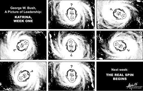 Hurricane Katrina Political Cartoons