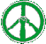 Sticker: Peace Sign (broken rifle)