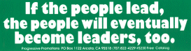 Sticker: People Lead, Become Leaders